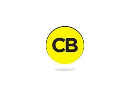 unik cb logotyp ikon, kreativ cb brev logotyp vektor