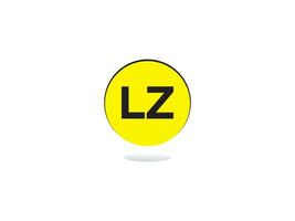 modern lz Logo Brief Vektor Bild Design zum Sie
