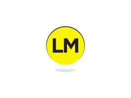 modern lm Logo Brief Vektor Bild Design zum Sie