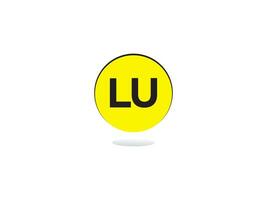 modern lu Logo Brief Vektor Bild Design zum Sie