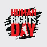 International Mensch Rechte Tag Illustration Vorlage vektor