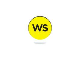 modern ws Logo Brief, Initiale ws Logo Symbol Vektor