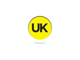 abstrakt lyx Storbritannien logotyp ikon, kreativ första Storbritannien företag logotyp ikon design vektor