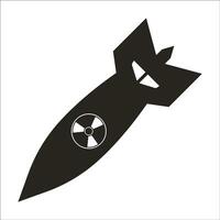 nuklear Bombe Symbol vektor