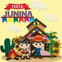 festa junina vektor illustration