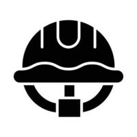 Helm Vektor Glyphe Symbol zum persönlich und kommerziell verwenden.