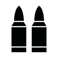 ammunition vektor glyf ikon för personlig och kommersiell använda sig av.