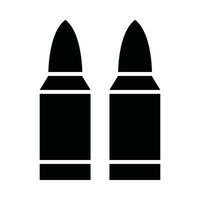 Munition Vektor Glyphe Symbol zum persönlich und kommerziell verwenden.