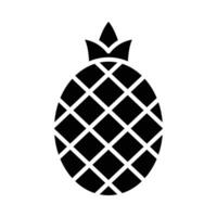 Ananas Vektor Glyphe Symbol zum persönlich und kommerziell verwenden.