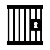 fängelse vektor glyf ikon för personlig och kommersiell använda sig av.