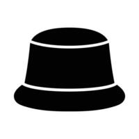 Eimer Hut Vektor Glyphe Symbol zum persönlich und kommerziell verwenden.