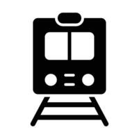 Zug Bahnhof Vektor Glyphe Symbol zum persönlich und kommerziell verwenden.