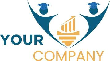 företags- logotyp utbildning campus. lämplig för formell campus utbildning logotyper. vektor