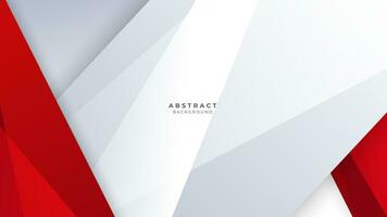 modern abstrakt geometrisch rot und Weiß Hintergrund Prämie Vektor