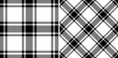 Textil- Tartan nahtlos von Plaid Hintergrund prüfen mit ein Vektor Stoff Muster Textur.