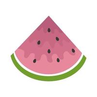 Vektor-Illustration der Scheibe Wassermelone vektor