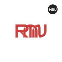 brev rmn monogram logotyp design vektor