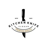 Küche Messer Logo, Koch Messer Logo Vektor Design Illustration Vorlage