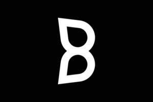 modern brev b logotyp design mall vektor