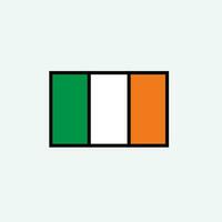 Irlands flagga ikon vektor