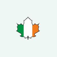 Irland Flaggenikone vektor