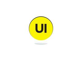 abstrakt Luxus ui Logo Symbol, kreativ Initiale ui Geschäft Logo Symbol Design vektor