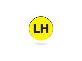 modern lh Logo Brief Vektor Bild Design zum Sie