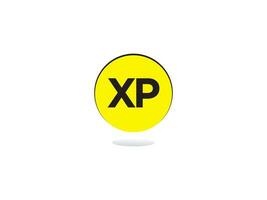 minimalistisch xp Logo Brief, Monogramm xp px Luxus Kreis Logo Symbol Vektor