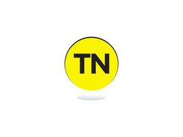 modern tn Logo Symbol, Initiale Kreis tn Logo Brief Vektor