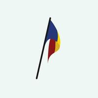Rumäniens flagga ikon vektor