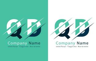 qd brev logotyp design begrepp. vektor logotyp illustration
