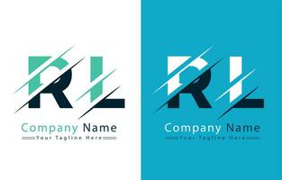 rl brev logotyp vektor design begrepp element