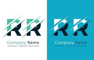 rr Brief Logo Design Konzept. Vektor Logo Illustration