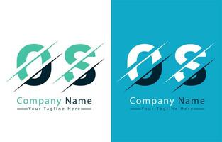 os brev logotyp design begrepp. vektor logotyp illustration