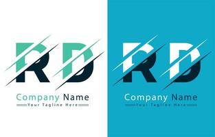 rd brev logotyp vektor design mall element