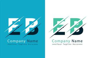 eb brev logotyp vektor design begrepp element
