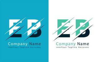 eb Brief Logo Vektor Design Konzept Elemente