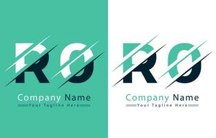 ro Brief Logo Vektor Design Vorlage Elemente