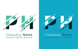 ph Brief Logo Vektor Design Konzept Elemente