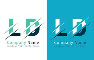 ld brev logotyp design begrepp. vektor logotyp illustration