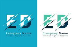 ed Brief Logo Design Konzept. Vektor Logo Illustration