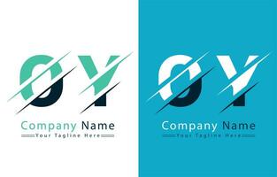 oy Brief Logo Vektor Design Vorlage Elemente