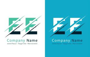 ee brev logotyp vektor design mall element