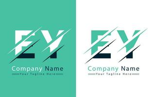 ey Brief Logo Design Vorlage. Vektor Logo Illustration