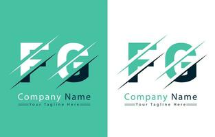 fg Brief Logo Vektor Design Konzept Elemente