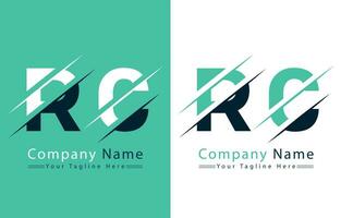 rc Brief Logo Vektor Design Vorlage Elemente