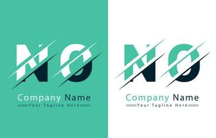 Nein Brief Logo Design Vorlage. Vektor Logo Illustration