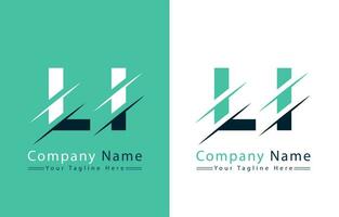 li brev logotyp vektor design mall element