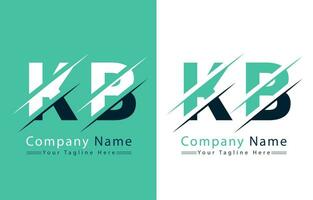 kb Brief Logo Vektor Design Konzept Elemente