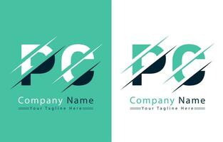 pc Brief Logo Vektor Design Vorlage Elemente